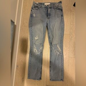 Mother Size 25 Ripped Mid-Rise Jeans